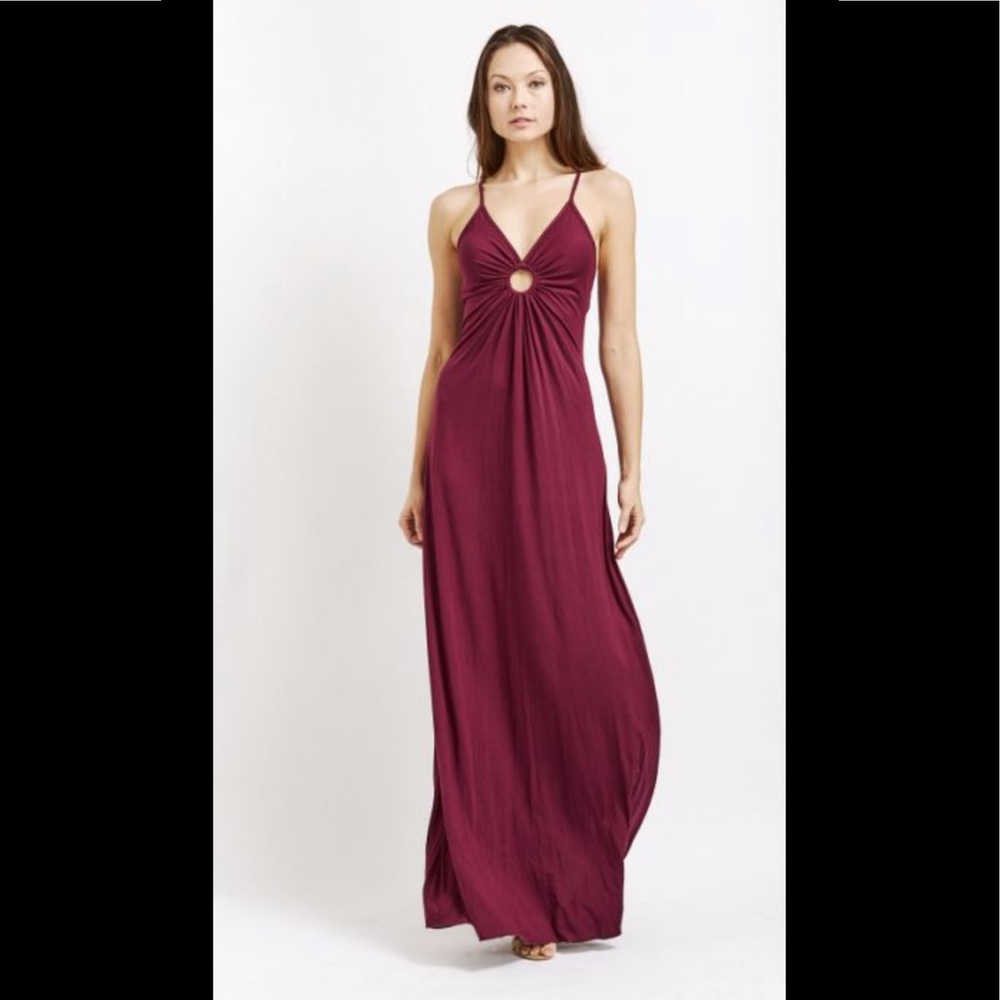 Michelle Jonas Key Hole dress in RED
